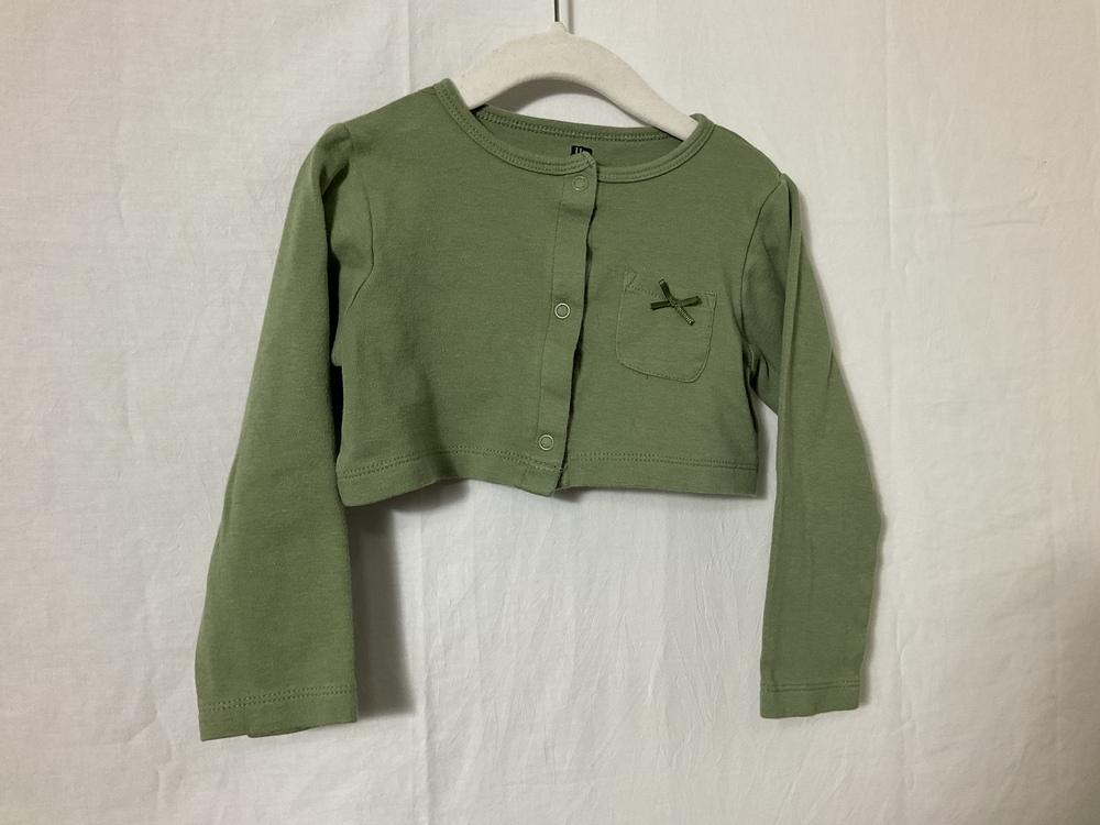 Green Toddler Cardigan Cropped Sweater by BH Size 4T